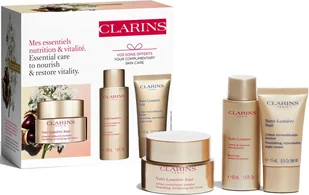 Zestaw do pielęgnacji twarzy Clarins Nutri-Lumiere Value Krem na dzień 50 ml + Krem na noc 15 ml + Lotion oczyszczający 50 ml (3666057144479) - Zestawy kosmetyków damskich - miniaturka - grafika 1
