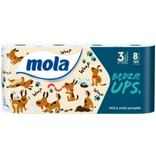 Papier toaletowy Mola będzie ups 8 rolek - Papier toaletowy - miniaturka - grafika 1