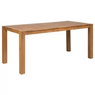 Stoły - Beliani Stół do jadalni dębowy 180 x 90 cm jasne drewno NATURA 6198 - miniaturka - grafika 1