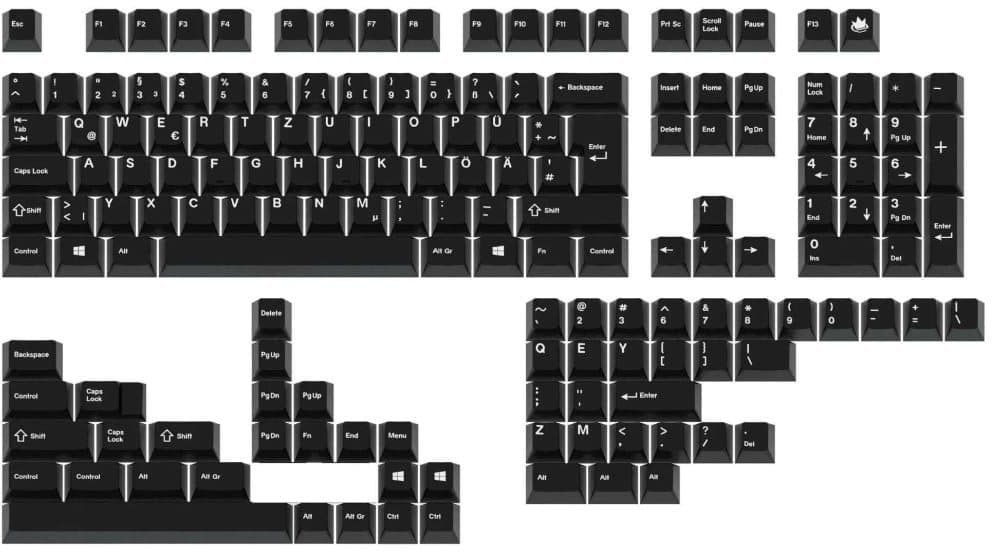 GMK WoB Base Set Caseking, ABS-Keycaps, Double-Shot, ISO DE- & ANSI US-Layout FPTK2043