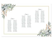 Wesele i ślub - Plany stołów weselnych - 90x60 cm - 1 szt. - miniaturka - grafika 1