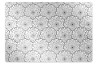 Podnóżki, podpórki, podkładki - Mata na podłogę pod krzesło Rysowane kwiat 120x90 cm - miniaturka - grafika 1