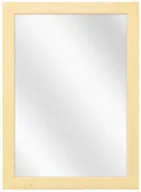 Lustra - Drewniane lustro ścienne w naturalnej ramie G9-K81 - miniaturka - grafika 1
