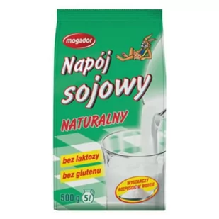 MOGADOR Napój sojowy naturalny w proszku 500g - Napoje roślinne - miniaturka - grafika 1