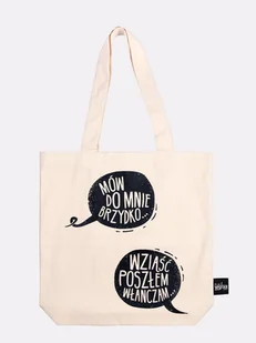 MÓW DO MNIE BRZYDKO / torba bawełniana - Torby i wózki na zakupy - miniaturka - grafika 1