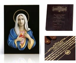 Ikona religijna Matka Boża Płacząca z Syrakuz - Ikony i obrazy sakralne - miniaturka - grafika 1