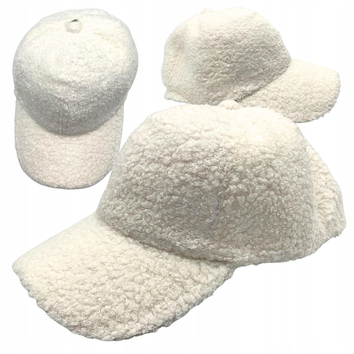 Zimowa Czapka Damska Z Daszkiem Ciepła Stylowa Miękka Oddychająca