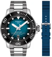 Zegarki męskie - Zegarek Tissot T120.607.11.041.00+T852.047.175 SEASTAR 2000 PROFESSIONAL POWERMATIC 80 - miniaturka - grafika 1
