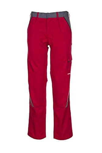 Planam 2326062 rozmiar 162 cm Highline spodnie - czerwony/ciemnoszary/czarny