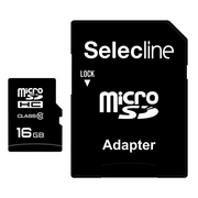 Karty pamięci - Selecline - Karta pamięci MSD 16GB 20/12 + adapter SELECLINE - miniaturka - grafika 1