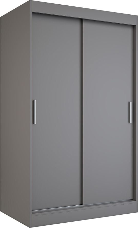 Elior Antracytowa szafa przesuwna 120 cm - Corina 3X