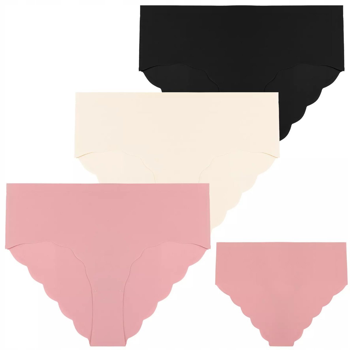 Figi Laserowo Cięte Majtki Damskie Bikini Bawełniane Bezszwowe MORAJ 3SZ XL