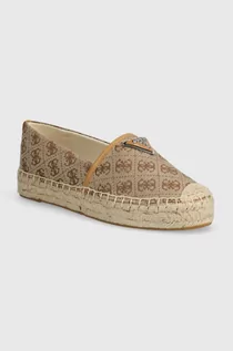 Espadryle damskie - Guess espadryle JOLANDE kolor brązowy FLGJDE FAL14 - grafika 1