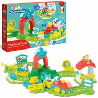 Zabawki interaktywne dla dzieci - Clementoni Klocki Pociąg Farma +12m Figurka Zestaw 61x83cm Prezent - miniaturka - grafika 1