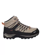Buty trekkingowe męskie - CMP Skórzane botki trekkingowe "Rigel" w kolorze beżowym - miniaturka - grafika 1