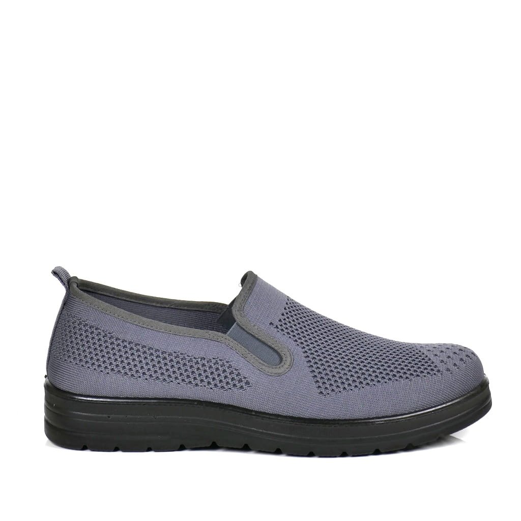 MĘSKIE PÓŁBUTY SPORTOWE SIATKI WSUWANE NEWS 1022 SZARE