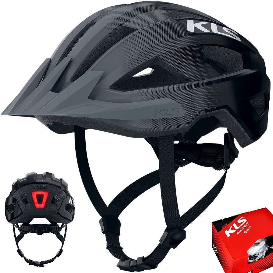 Kask rowerowy Kellys Daze Lumio 022 M/L (55-58 cm) black lampka Led