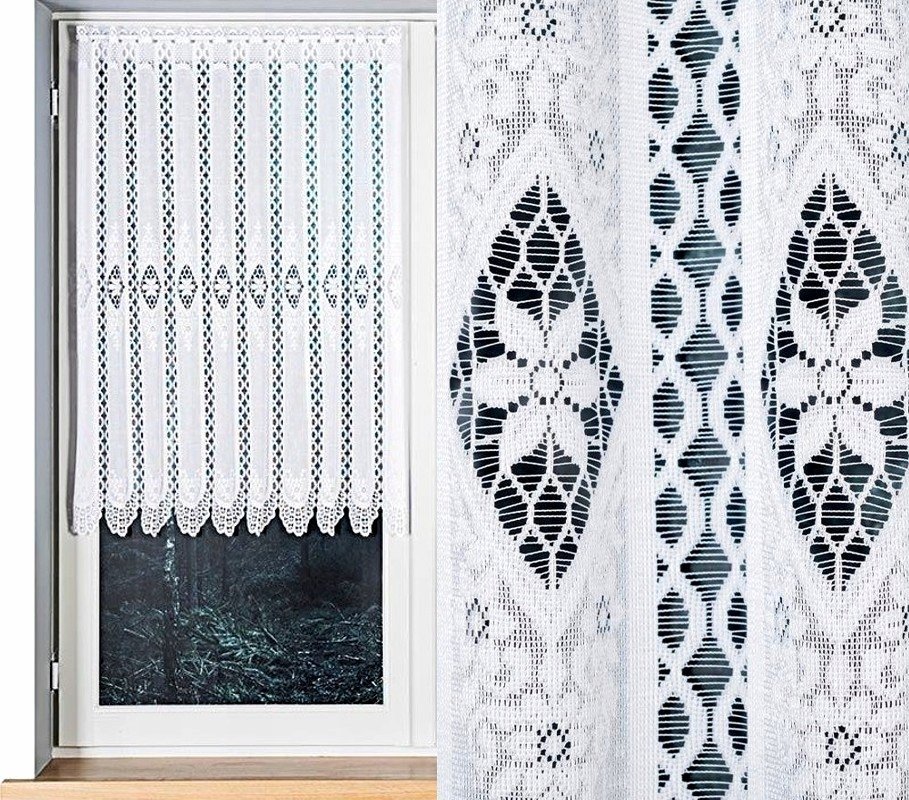 Firana żakardowa typu zazdrostki, wzór 107806, rozm. 150x100m (gotowa)