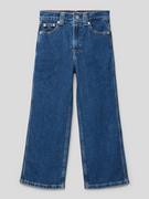 Spodnie i spodenki dla dziewczynek - Jeansy z detalem z logo - miniaturka - grafika 1