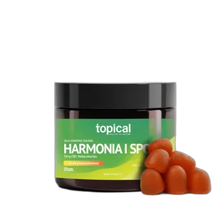Żelki CBD Pomarańczowe Harmonia i Spokój Melisa Na Stres – TOPICAL - Suplementy naturalne - miniaturka - grafika 1