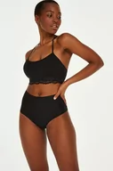 Majtki damskie - Hunkemöller Niewidoczne pod ubraniem brazyliany z wysokim stanem Czarny - miniaturka - grafika 1