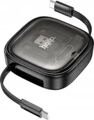 Kable USB - HOCO kabel All-in-one zwijany w zestawie z wymiennymi końcówkami PD 3A 60W U140 0,95 m czarny - miniaturka - grafika 1