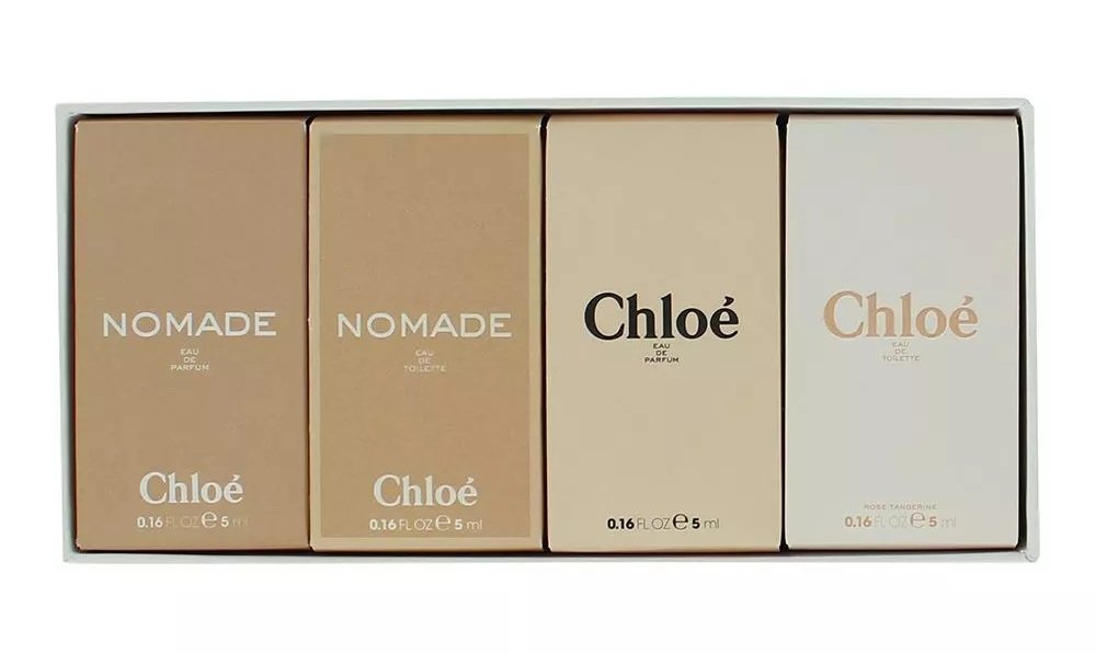 Chloe Zestaw miniatur: Woda perfumowana Nomade + Woda toaletowa Nomade + Woda perfumowana Signature + Woda toaletowa Rose Tangerine