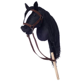 Koń na kiju Hobby Horse HOPPIHORSE A3 czarny - Maskotki i pluszaki - miniaturka - grafika 1