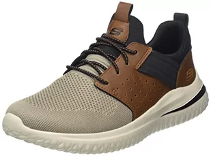 Skechers 210238 Brtn, Trampki męskie, Brown Tan Knitted Mesh W Synthetic, 45 EU - Trampki męskie - miniaturka - grafika 1