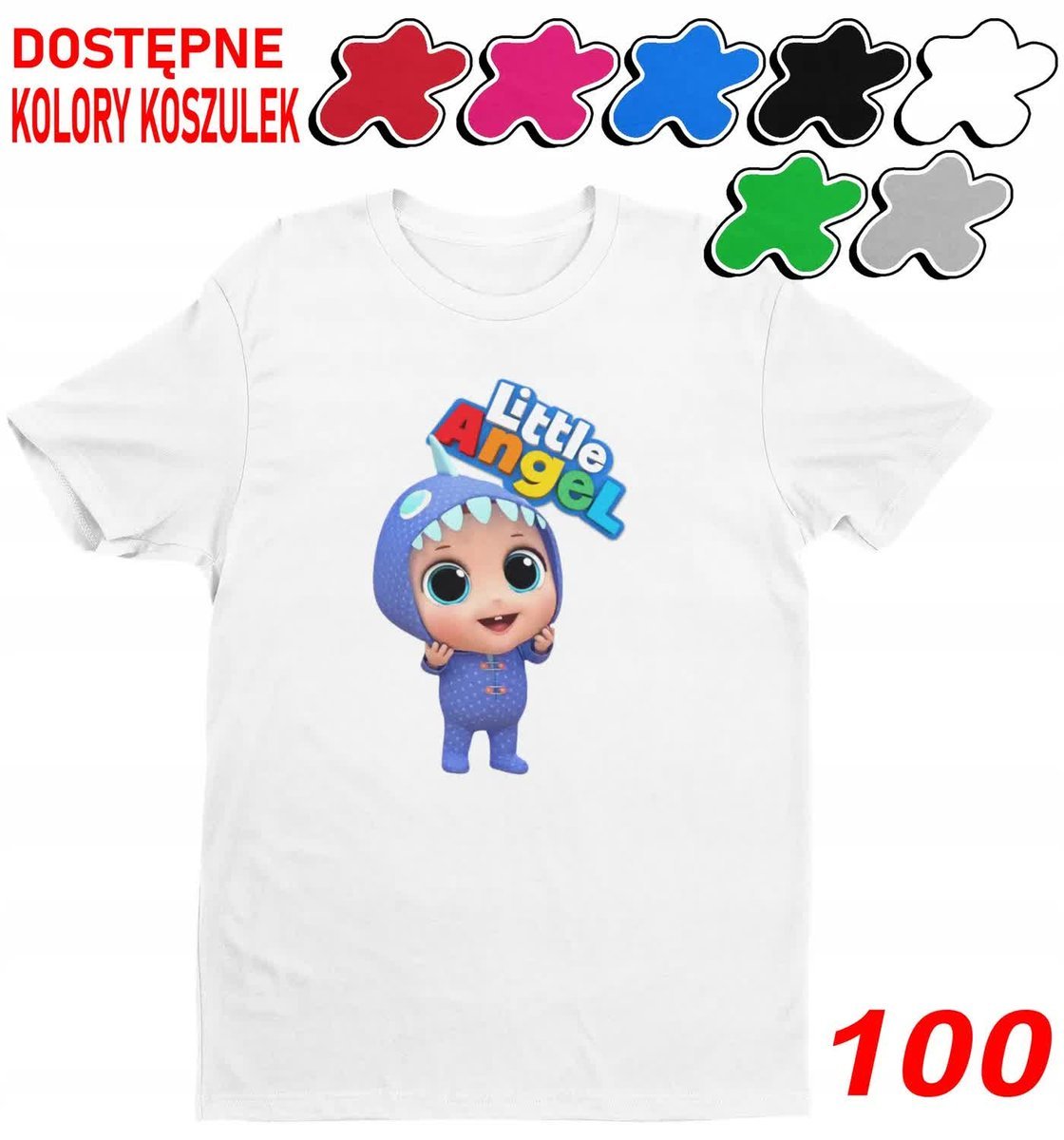 Dziecięca Koszulka Z Nadrukiem Duży Wybór Angel Jaś Dla Dzieci - L 146-152