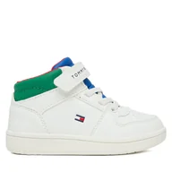 Buty dla chłopców - Sneakersy Tommy Hilfiger T1X9-34347-1355 M Biały - miniaturka - grafika 1