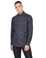 Koszule męskie - G-STAR RAW Męska koszula rekreacyjna 3301 Slim, niebieski (Mazarine Blue 4213), XXS - miniaturka - grafika 1
