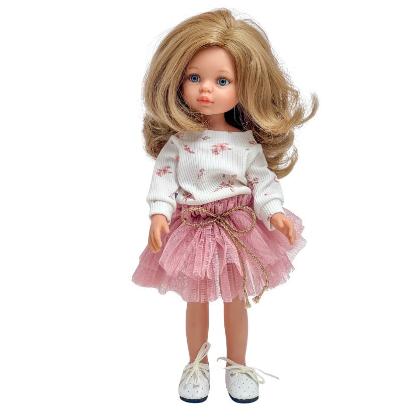 Zestaw dla lalki Paola Reina Amigas 32 cm spódniczka i bluza w różyczki