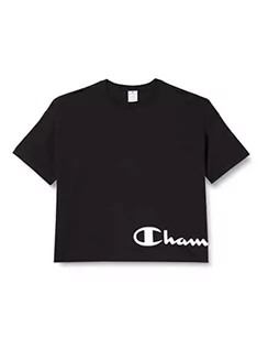 Koszulki i topy damskie - Champion Damska koszulka z krótkim rękawem American Classics Oversize, czarny, XL - grafika 1
