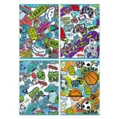 Zeszyty szkolne - Herlitz Zeszyt A4/32K kratka Dziecięce Graffiti (10szt) - miniaturka - grafika 1