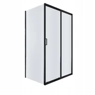 Kabiny prysznicowe - Kabina prysznicowa NAMELESS Durasan 120x80 czarny mat prostokątna 1szt. - miniaturka - grafika 1