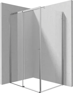 Kabina prysznicowa Deante Kerria Plus 120x90 prostokątna chrom połysk transparentne uniwersalna KKN0P12S09 - Kabiny prysznicowe - miniaturka - grafika 1