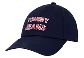 Czapki i chusty sportowe męskie - TOMMY HILFIGER CZAPKA Z DASZKIEM TJW GRAPHIC CAP NAVY AW0AW10191 C87 - Rozmiar: UNI - miniaturka - grafika 1