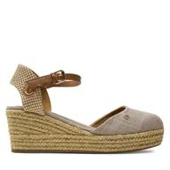 Espadryle damskie - Espadryle Wrangler Bela Women Semi Wedge 20241055 Brązowy - miniaturka - grafika 1