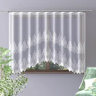 Firany - Firanka żakardowa biała gotowa 300x160cm H427 - miniaturka - grafika 1