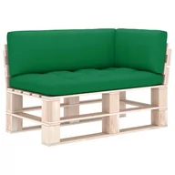 Poduszki ogrodowe - vidaXL Poduszki na sofę z palet, 3 szt., zielone - miniaturka - grafika 1