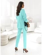 Komplety damskie - Modny garnitur marynarka i spodnie SUMAN - miętowy - miniaturka - grafika 1