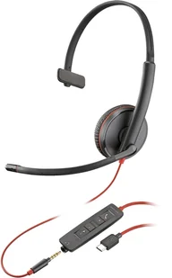 POLY Jednouszny zestaw słuchawkowy Blackwire C3215 + futerał - Słuchawki - miniaturka - grafika 1