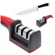 Ostrzałki do noży - OSTRZAŁKA DO NOŻY KUCHENNYCH TRÓJSTOPNIO OSEŁKA 3w1 - miniaturka - grafika 1