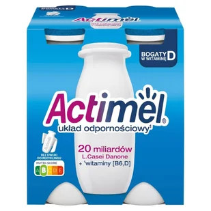 Danone - Actimel L.casei z witaminami B6 i D naturalny - Kefiry, jogurty, maślanki - miniaturka - grafika 1