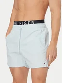 Kąpielówki męskie - Tommy Hilfiger Szorty kąpielowe UM0UM03749 Niebieski jasny Regular Fit - miniaturka - grafika 1