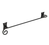 Wieszaki łazienkowe - Sapho Rebecca - Uchwyt na ręcznik, długość 53 cm, czarny CC420 - miniaturka - grafika 1