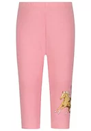 Legginsy - SALT AND PEPPER Dziewczęce legginsy Capri Horse z nadrukiem, różowe, normalne, Rosa, 98 cm - miniaturka - grafika 1