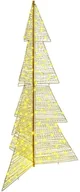 Ozdoby bożonarodzeniowe - vidaXL Choinka z 240 diodami LED Ciepła biel 180 cm PET - miniaturka - grafika 1