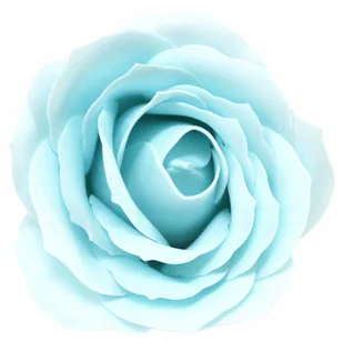 Duża róża mydła główka kwiaty mydlane jasny błękit - Sztuczne kwiaty - miniaturka - grafika 1